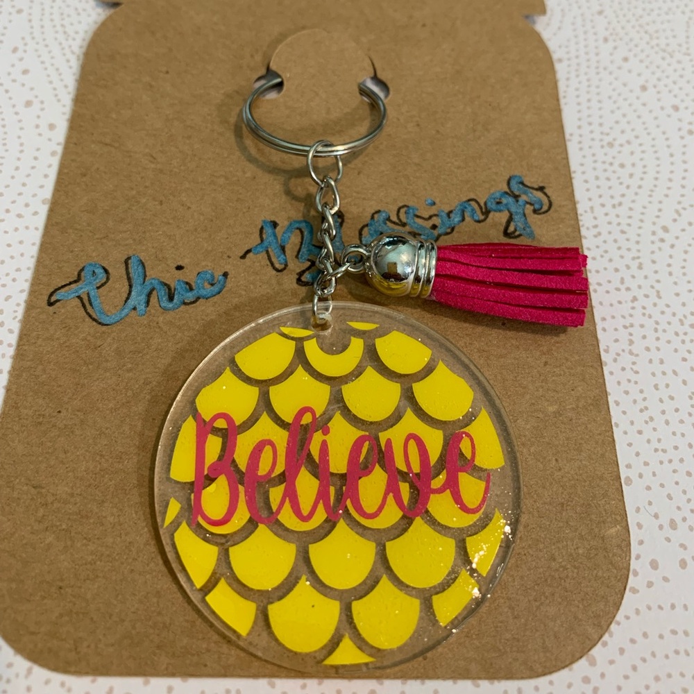 Key ring with tassel